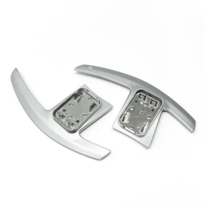 Silver Paddle Shifter Lever Extensions For BMW M135i, M3, M4, M5, X3M, X4M Supra - Picture 1 of 4