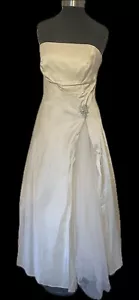 Wedding Dress Fits Size 8 Vintage Style Ballerina/Ankle Length Pale Gold - Picture 1 of 10