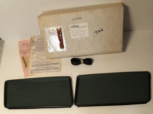 NOS Dodge Daytona Chrysler Laser Extang Black Headlight Cover Set 1984 1985 1986 - Foto 1 di 13