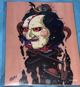 Bam Box Horror Exclusive Saw Jigsaw Variant 107/2500 8x10 Print Kevin Flores COA - Picture 1 of 1