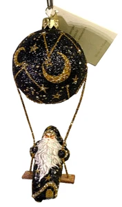 Patricia Breen Swing Time Santa Lunar 2part Blk /Gold #2646 2006 6.3" Neiman (R) - Picture 1 of 4