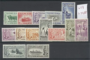 Falkland Islands 1952 KGVI MVLH. SG 172-185. @ GB.39 - Picture 1 of 1