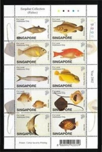 Singapur 2002 colección The William Farquhar - peces montado sin montar o nunca montado - Imagen 1 de 2
