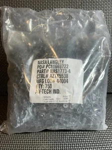 750 placas de tuerca autobloqueantes 1/4-28” acero inoxidable NAS-17705 excedente de la NASA - Imagen 1 de 3