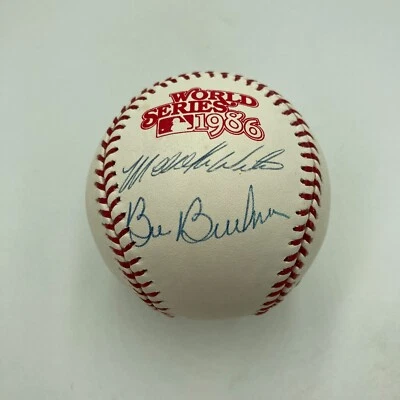 Rare Bill Buckner & Mookie Wilson Signed 1986 World Series Baseball JSA COA - Image 1 of 4