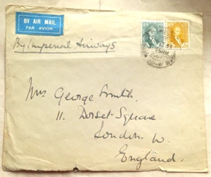 IRAQ 1933 AIRMAIL COVER "BY IMPERIAL AIRWAYS" TO ENGLAND @ 15 FILS RATE - Picture 1 of 1