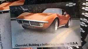 1972 Chevrolet Corvette Stingray Brochure Poster Spec Sheet Original NOS Vintage - Picture 1 of 7