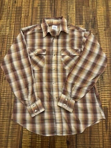 Levi’s 1980 Olympic Games Plaid Long Sleeve Button Up  Vintage Large Shirt USA - Bild 1 von 14