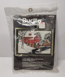 Bucilla Needlecraft Nr. 48859 Alte Wassermühle Minibild Neu Ungeöffnete Verpackung - Bild 1 von 2