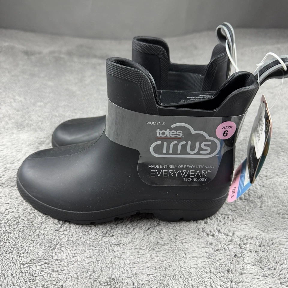 Botas de lluvia Everywear Totes Cirrus para mujer 6 negras Foto 1 de 4