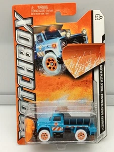 Matchbox Superfast / MB 222 - Highway Maintenance Truck - Blue - Tundra Division - Picture 1 of 6