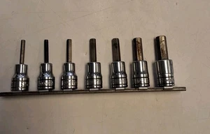 Snap-on 7-piece Hex Allen ⅜" Drive Socket Set SAE 9/64- 3/8 - Bild 1 von 7