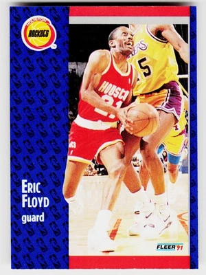 Eric Floyd, 1991-92 Fleer, #74, Houston Rockets, - Image 1 of 2