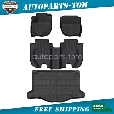 For 2015 2016 2017 2018 2019 2020 Honda Fit TPE Floor Mats Liners / Trunk Cargo Foto 1 de 4