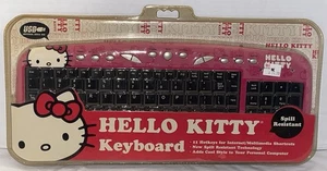 Hello Kitty USB Keyboard Sanrio Sakar Pink Hot Keys Spill Resistant Brand New - Picture 1 of 2