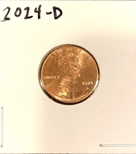 2024 D Lincoln Shield Penny ERROR Reverse VG/AF Circulated - Picture 1 of 3