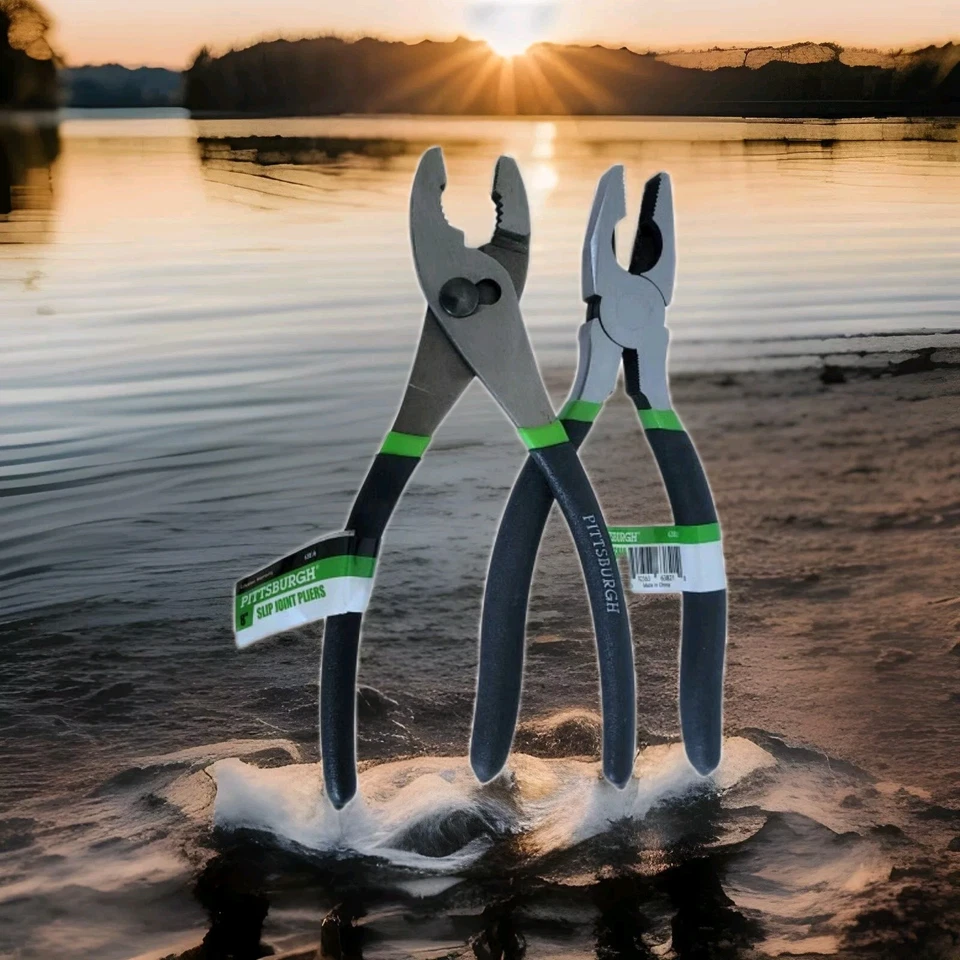 Dos alicates 8" alicates de junta deslizante/alicates Linesman Foto 1 de 4