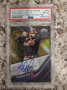 Topps 2023 cromo negro - autógrafos Fernando Tatís Jr. refractor dorado/50 (AU) - Imagen 1 de 2