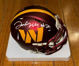 Jacory Croskey-Merritt Signed Speed Mini Washington Commanders BAS - Picture 1 of 1