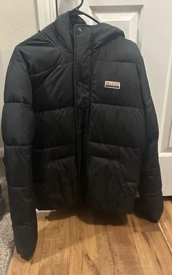 Hollister Black Puffer Jacket - Medium -  Great Condition - Image 1 of 4