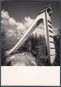 BELLUNO CORTINA 88 TRAMPOLINO OLIMPICO SPORT INVERNALI Cartolina viaggiata 1956 - Picture 1 of 1