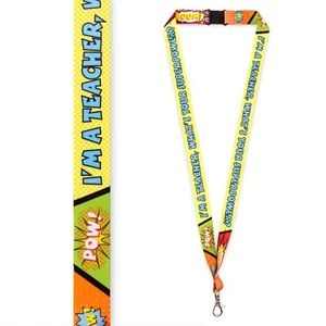 I'm A Teacher, What's Your Superpower Cordino Regali per Insegnanti Maschio Unisex - Foto 1 di 7