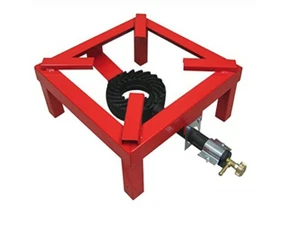Estufa Cocina De Gas 4 Patas 30x30CM - Quemador En Hierro Fundido Rojo - Imagen 1 de 2