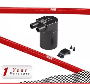 19mm Inlet / Outlet Anodized OIL CATCH CAN KIT Tank Baffled 1.8T 2.0TFSI (RED) - Picture 1 of 6