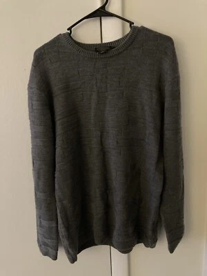 Pendleton Sweater Men’s Large Gray 100% Merino Wool Crewneck Winter Pullover - Image 1 of 4