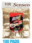 Philips Senseo 100 x Café Rene Regular Classic Coffee Individually Sealed Bags