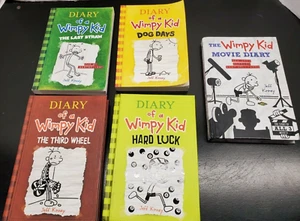 Lot of 5 Diary of a Wimpy Kid Books - 3 Hardcover and 2 Softcover -Titles listed - Bild 1 von 7