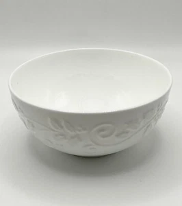 Vintage Mikasa Stechpalmenkranz weiß Bone China Obst Dessert Schale 11631072 gebraucht - Bild 1 von 4