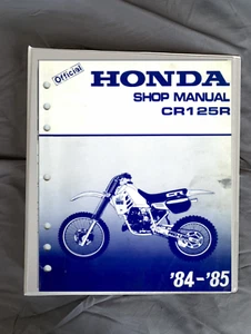 1984-1985 Honda CR125R motorcycle workshop service repair printed manual - Picture 1 of 1