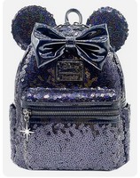 loungefly x disney yellow gold sequin minnie mini backpack exclusive