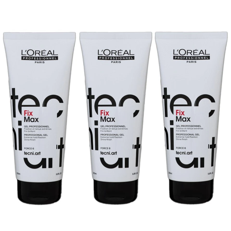 Loreal Tecni. ART Fix Max 3 x 200 ml Haargel extremer Halt Set - Bild 1 von 2