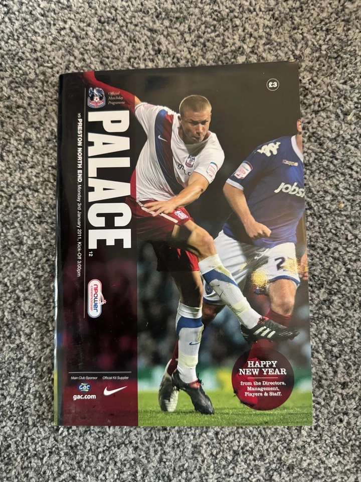 Crystal Palace  Home Programmes 2010-11  Choose From List - Image 1 of 1