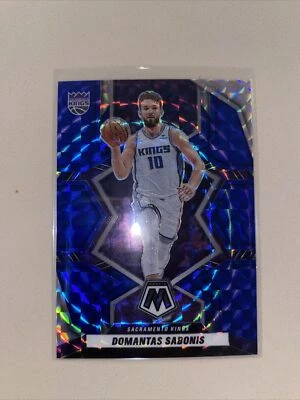 2021-22 Panini Mosaic Blue Mosaic Prizm /99 Domantas Sabonis #42 - Image 1 of 3