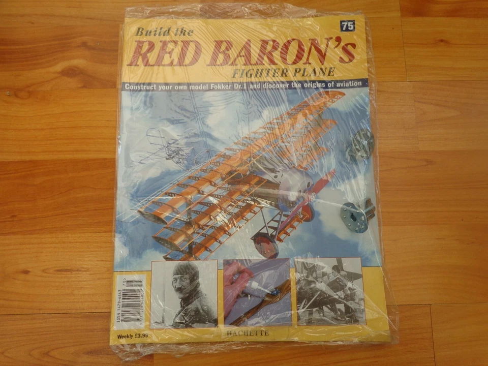 1/8 Hachette Costruzione The Red Barone Fokker DR1 WW1 Fighter Problema 75 Inc - Immagine 1 di 1