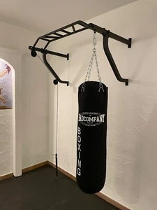 TrainHard - Multigriff Klimmzugstange Wandmontage mit Latzug und inkl. Boxsack - Bild 1 von 4