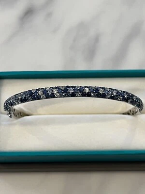 Bagel de zafiro de plata de ley 925 Effy nuevo regalo TCW 4,25 Foto 1 de 4