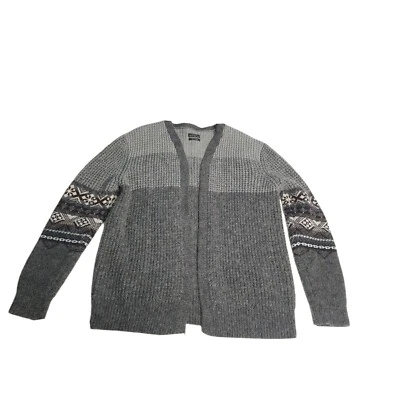 Cárdigan tejido gris All Saints para hombre talla M Mikasa patrón nórdico Foto 1 de 4