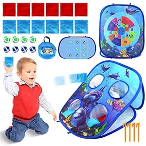 3 in 1 Bean Bag Portable Toss Game for Kids Indoor Outdoor Backyard Lawn Beach - Picture 1 of 7