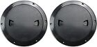 2 Pack 7 Inch Boat Marine Inspection Hatch Round Deck Plate Access Cover Black