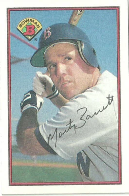 MARTY BARRETT BOSTON RED SOX #28 - BOWMAN NM-MT 1989 - Image 1 of 2