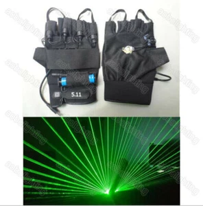 2pcs DJ Club Party Show Green Laser Gloves 4pcs 532nm Laser diode 80 laser beam - Picture 1 of 4