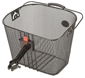 Cesta de bicicleta Prophete 6453 "City", con adaptador de potencia de manillar, extraíble, malla estrecha - Imagen 1 de 2