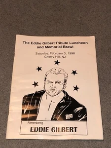RARE Vintage 1996 EDDIE GILBERT Tribute Wrestling Program - Memphis/USWA/WWF B1 - Picture 1 of 11