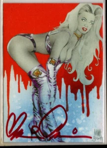 Tarjeta de persecución automática Lady Death Night Gallery Brian Pulido 1999/500 - Imagen 1 de 2