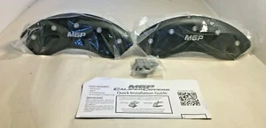 Front Set 2 MGP Caliper Covers, 42001Fmgpmb, Engraved Front: MGP, Matte Black Po - Picture 1 of 2
