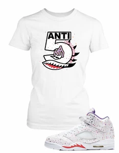 ANTI T shirt to Match Air Jordan 5 “Easter” Shoe Women Tee - Picture 1 of 2